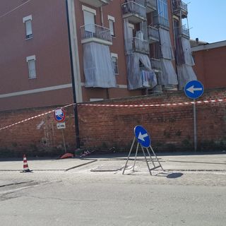 Lavori in corso zona San Pietro