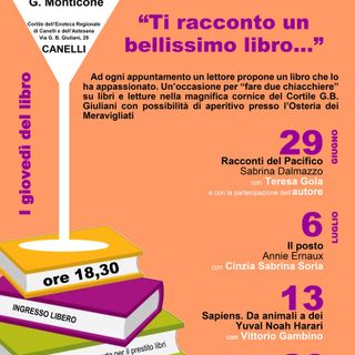 Quattro giovedì di libri e grandi emozioni: tornano gli aperitivi letterari alla Biblioteca Monticone