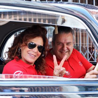L'assessore Origlia e la pilota Prisca Taruffi