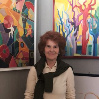 Enrica Maravalle e i suoi quadri