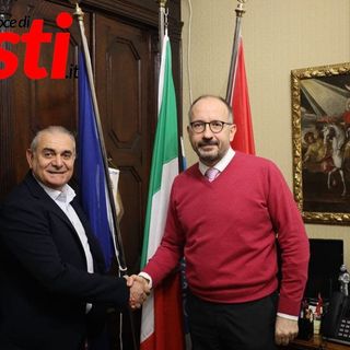 Il sindaco Maurizio Rasero con l'assessore alle frazioni Piero Ferrero