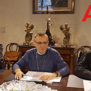Il vescovo Prastaro con Michelino Musso e Dino Barberis