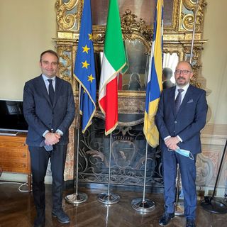 Il sindaco Lo Russo con il sindaco Rasero