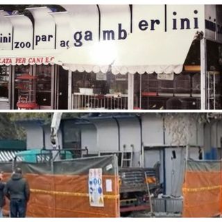 In demolizione lo storico chiosco 'Gamberini' ai giardini pubblici di Asti. Da tempo i cittadini chiedevano la riqualificazione [VIDEO]
