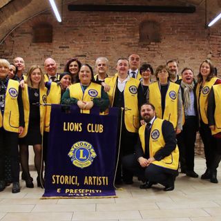 Il gruppo  Lions Club “Storici, artisti e presepisti d’Asti”
