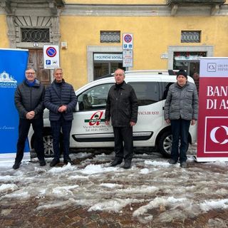 Banca di Asti e Fondazione hanno acquistato e donato un nuovo automezzo ad Anteas