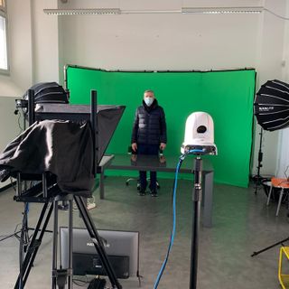 La sala regia e il presidente Mario Sacco