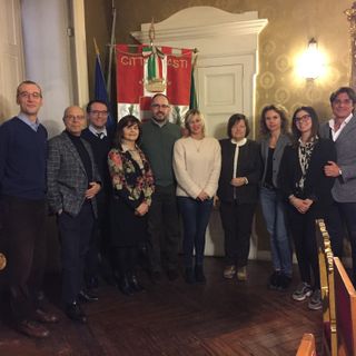 Il vice questore Donatella Boscassi con il sindaco Rasero e la Giunta