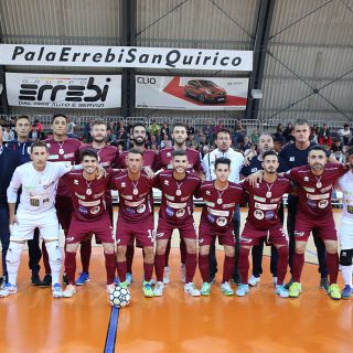 La squadra schierata al PalaSanQuirico
