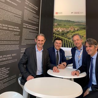Nella foto, da sinistra: Gianfranco Comaschi, Roberto Cerrato, Giorgio Ferrero, Federico Sboarina
