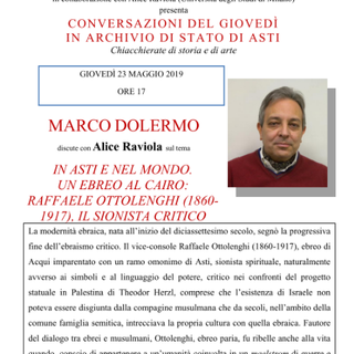 Conversazione in Archivio di Stato sulla figura di Raffaele Ottolenghi