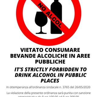 A Canelli, dopo il primo weekend di riaperture, scatta il divieto di consumare alcolici nelle aree pubbliche