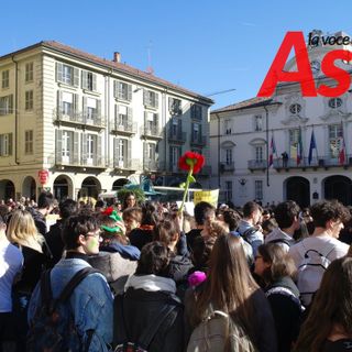 Un immagine della manifestazione astigiana del 15 marzo scorso