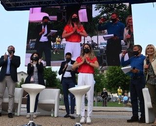 Cuneo: grande festa in Piazza Ex Foro Boario per Marta Bassino (VIDEO)