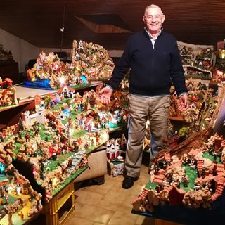L’uomo dei presepi vive in frazione Villata di Valfenera