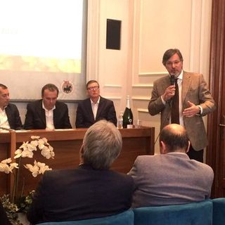 L'intervento del sindaco Icardi durante l'incontro di venerdì alla Casa dell'Asti