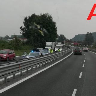 Incidente sulla A33. Tamponamento all'altezza di San Marzanotto. Un ferito