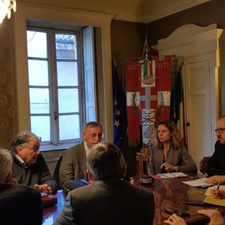 Un momento del confronto svoltosi in mattinata presso il Municipio
