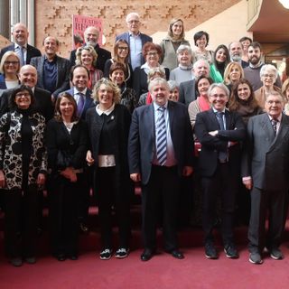 Il gruppone delle socie dell’Inner Wheel di Asti e i soci e socie del Rotary Club di Alba partecipanti alla giornata al Teatro Regio di Torino.