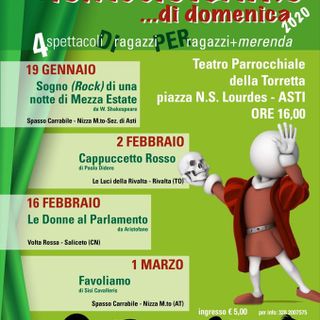 La compagnia nicese Spasso Carrabile porta ad Asti teatro per ragazzi recitato… da ragazzi!