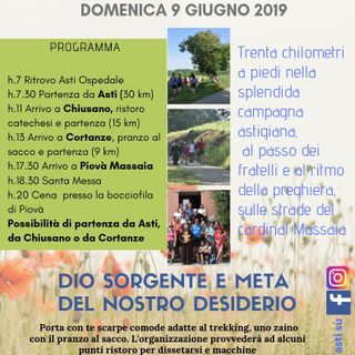 Quarta edizione per il pellegrinaggio francescano Asti-Piovà Massaia