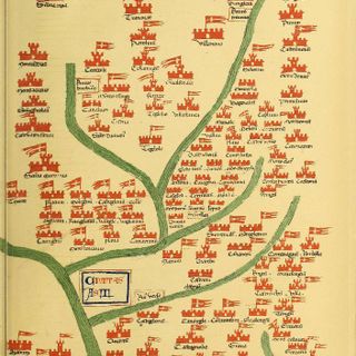 La mappa del territorio di Asti così come riportato nel Codex