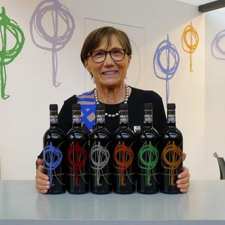 Mariuccia Borio con il Passum edizione 40 vendemmie