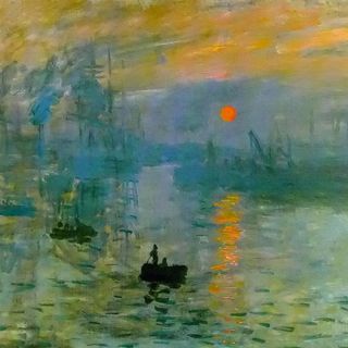 &quot;Impression, soleil levant&quot;, opera di Monet, oggi esposta presso il Musée Marmottan Monet di Parigi, che ha ispirato il nome della corrente pittorica