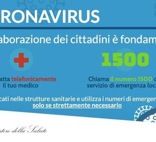 La Regione Piemonte: &quot;Per richieste di assistenza in merito al Coronavirus il numero da chiamare è il 1500&quot;
