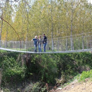 Sulla passerella Cretaz, Troisi e Miroglio