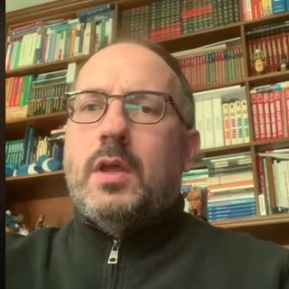 Un fermo immagine tratto dal video postato dal sindaco