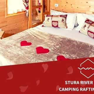 A San Valentino regala un soggiorno in un romantico chalet dello Stura River Village oppure una discesa tra le rapide in Rafting