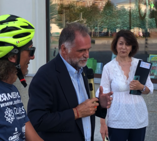 Teresio Panzera con il ministro Massimo Garavaglia