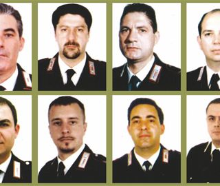 Le vittime della strage (foto tratta dal sito dell'Arrma dei Carabinieri)