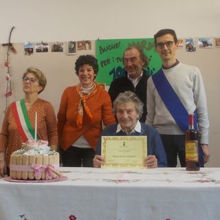 Festa a Cocconato per i cent’anni della signora Maria Bauchiero