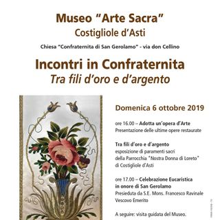 Costigliole d’Asti: “Incontro in Confraternita” con l’Associazione ONLUS di San Girolamo