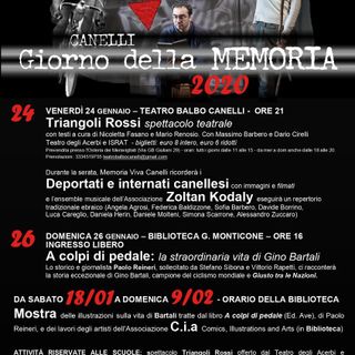 Canelli, fitto calendario per le celebrazioni della Giornata della Memoria