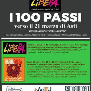 100 passi. FuoriLuogo con Libera per ricordare le vittime di mafia