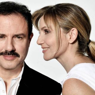 Lorella Cuccarini e Giampiero Ingrassia sul palco dell'Alfieri in &quot;Non mi hai più detto ti amo&quot;