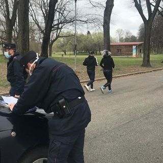 Controlli in un parco torinese