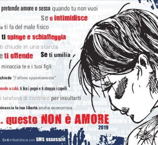 L'immagine simbolo della campagna contro la violenza