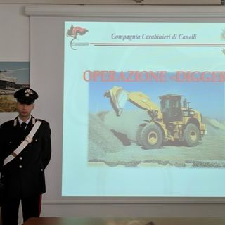 Il tenente colonnello Pierantonio Breda, comandante provinciale dei Carabinieri, fotografato nel corso della conferenza stampa del novembre scorso