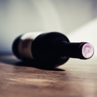 Bottiglia di vino rosso