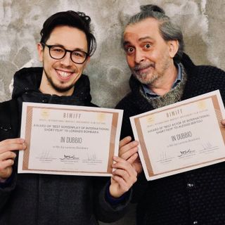 Alessio Bertoli con Lorenzo Bombara