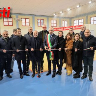 Le immagini dell'inaugurazione della palestra questo inverno