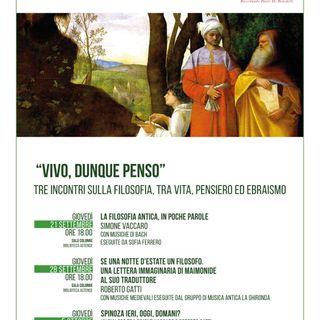 La locandina degli incontri in programma
