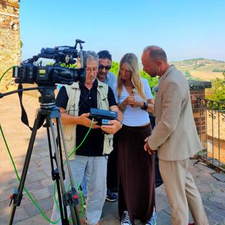Le riprese a Castell'Alfero della Rai