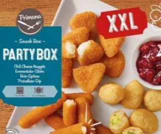 Aldi richiama lo &quot;Snack box party&quot; Primana da 450 grammi. In alcuni articoli è stata rinvenuta la presenza di corpi estranei