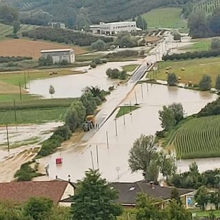 Allagamenti a Lavezzole (frazione di San Damiano) Foto Andrea Dati Meteo Asti