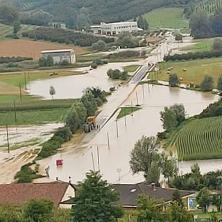 Allagamenti a Lavezzole (San Damiano) Foto Andrea Dati Meteo Asti